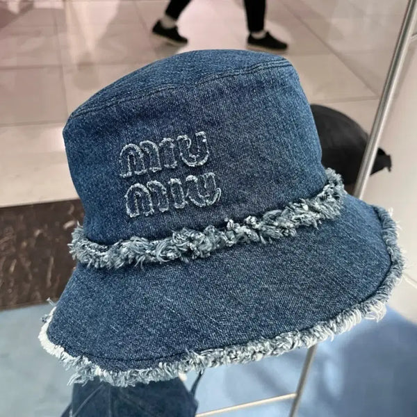 [BUNJANG] Miu Miu Denim Bucket Hat M / 미우미우 데님 버킷햇 m 모자