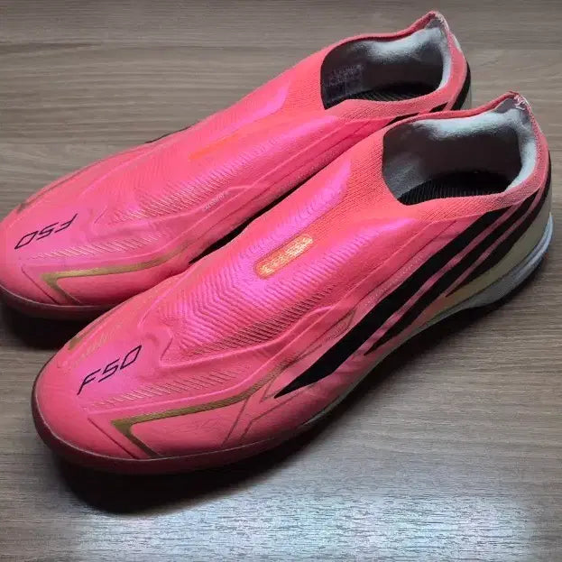 [BUNJANG] Adidas F50 Hyperfast Pro TF Laceless Pink Soccer Cleats 290 / 아디다스 F50 하이퍼패스트 프로 TF  레이스리스 290