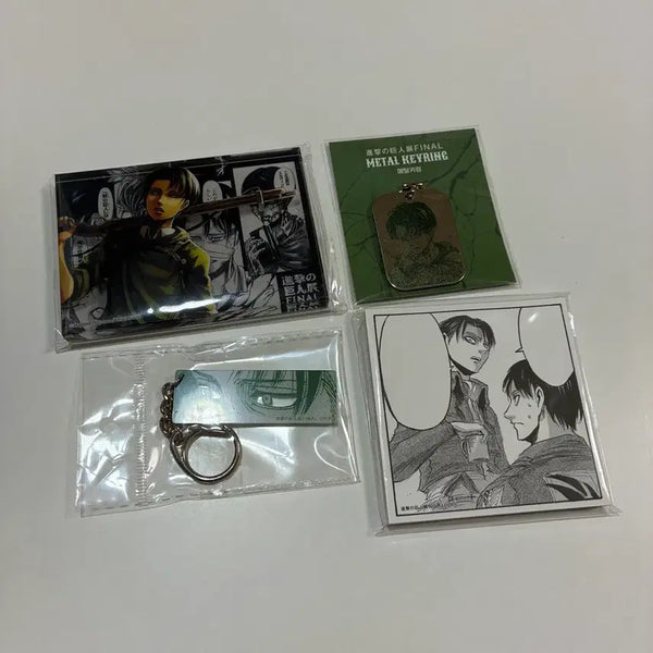 [BUNJANG] Attack on Titan Duck's Exhibition Levi Goods Bundle Set / 진격의거인 덕스 전시회 리바이 굿즈