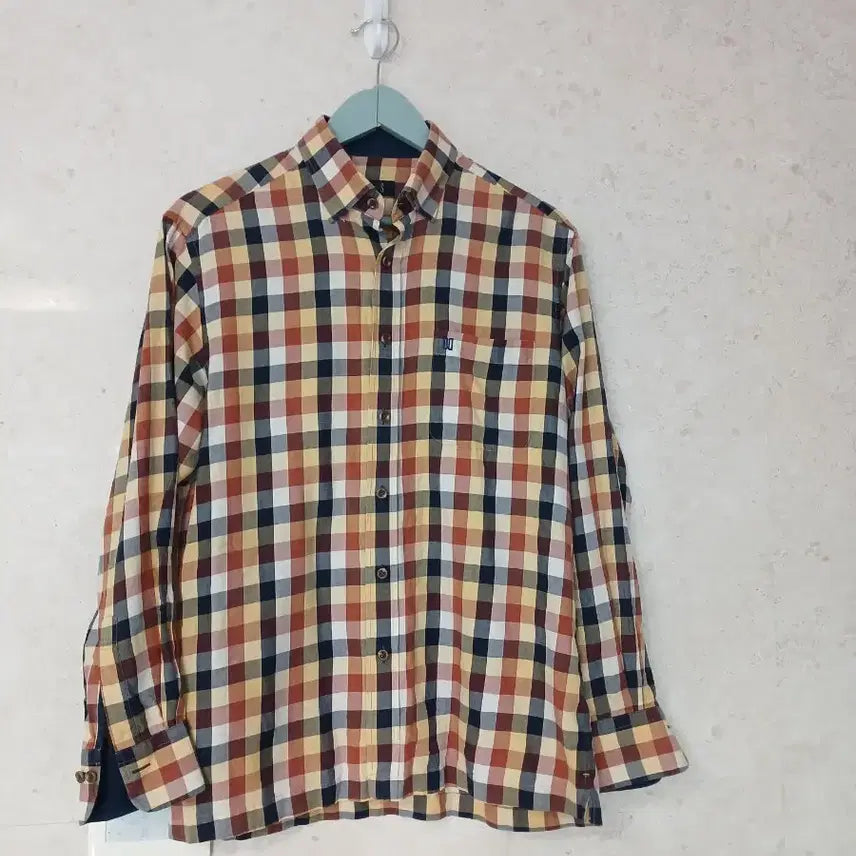 [BUNJANG] Daks Check Pattern Men's Shirt / 닥스 체크 남방 셔츠 남성
