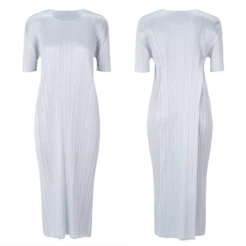 [BUNJANG] Pleats Please Luster Dress Light Gray / 플리츠플리즈 러스터 원피스 라이트그레이