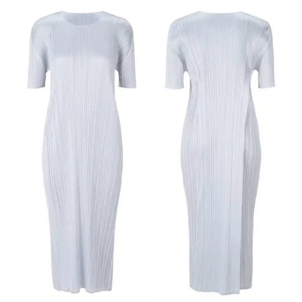[BUNJANG] Pleats Please Luster Dress Light Gray / 플리츠플리즈 러스터 원피스 라이트그레이