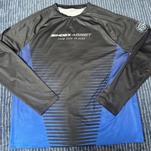 [BUNJANG] HDX Assist x Garmin Run Energetic Running Long Sleeve Black / 에이치덱스 어시스트 X 가민 런 에너제틱 러닝 롱 슬리브 블랙 긴팔 반팔 운동