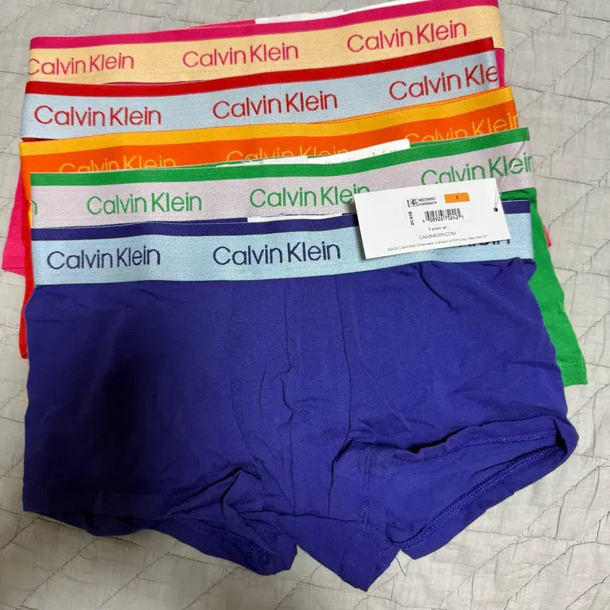 [BUNJANG] Calvin Klein Men's Briefs 5-Piece Bundle Set (Size S) / (새제품) 캘빈클라인 예쁜 원색 드로즈 S사이즈 5종 일괄