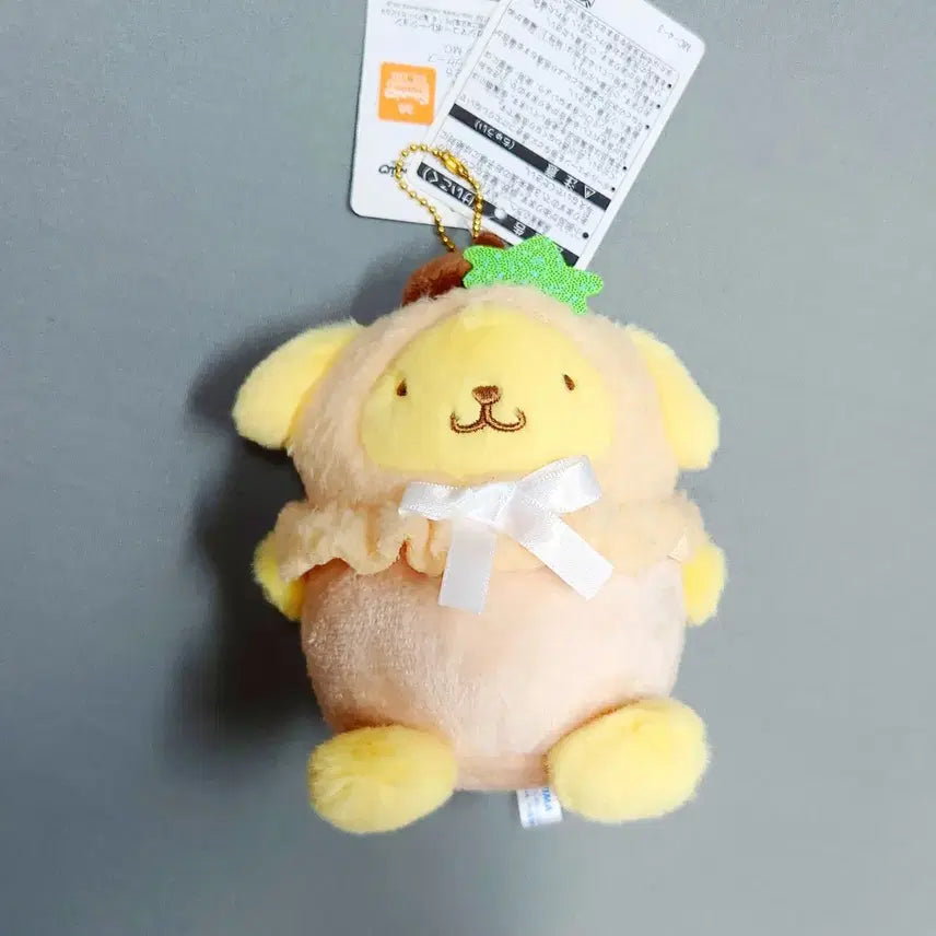 [BUNJANG] Sanrio Pompompurin Pastel Fruit Cape Plush Doll / 폼폼푸린 파스텔 과일 케이프 인형