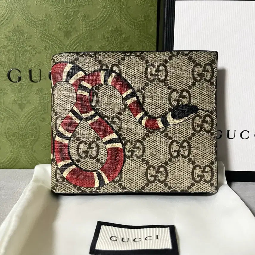 [BUNJANG] Gucci Snake Bifold Wallet / [새상품] 구찌 스네이크 반지갑