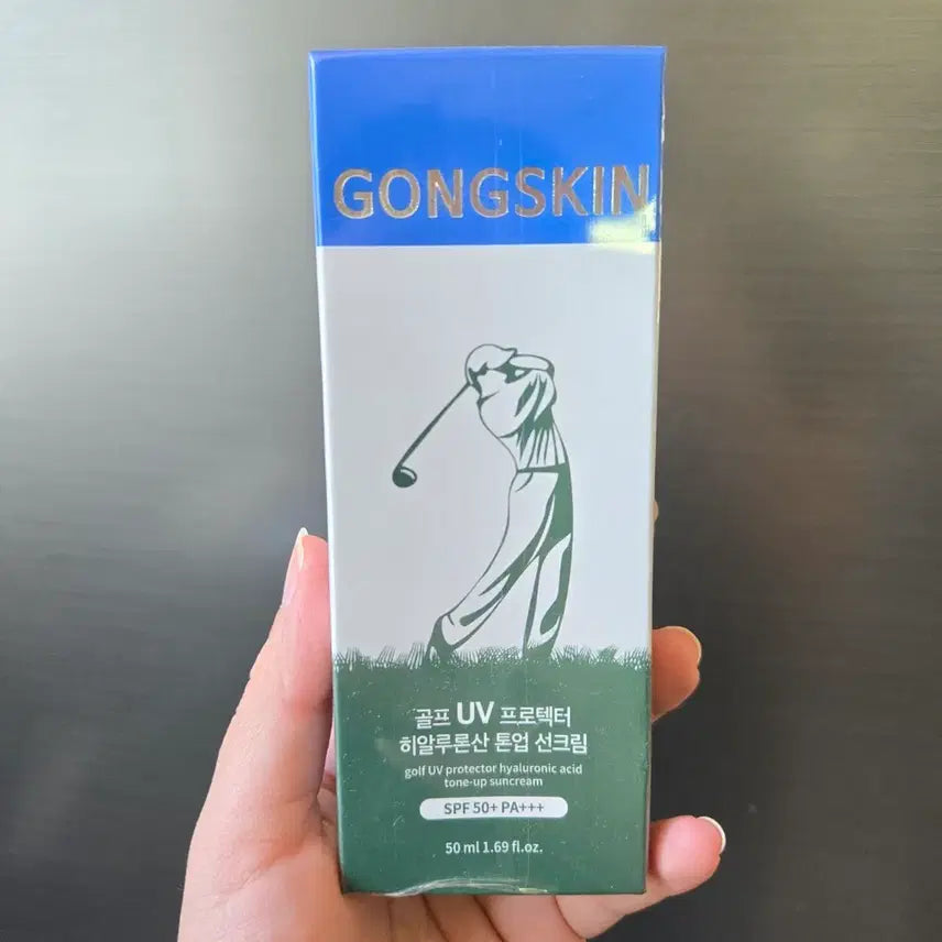 [BUNJANG] Gongskin Golf UV Protector Hyaluronic Acid Tone-Up Sun Cream SPF 50+ PA+++ 50ml / 공스킨 골프 UV 프로텍터 히알루론산 톤업 선크림