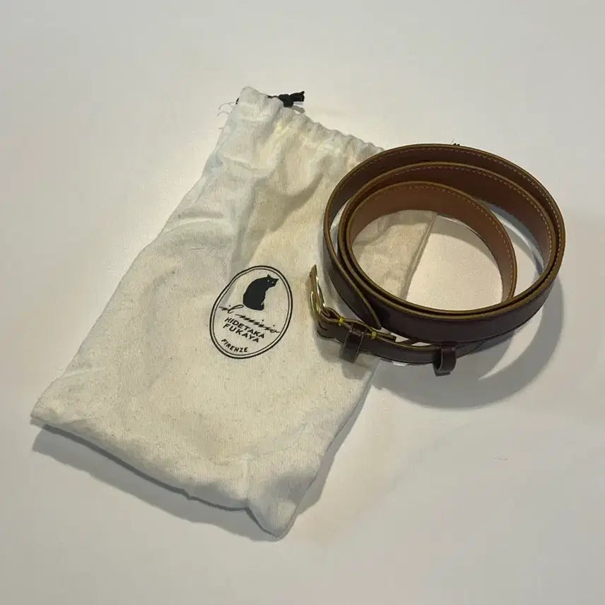 [BUNJANG] Il Micio Leather Belt Size 95 / 일미치오 벨트 95사이즈