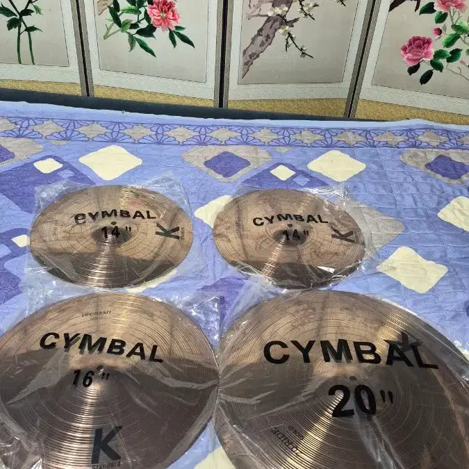 [BUNJANG] Unused Drum Cymbals (20-inch Ride, 14-inch Hi-Hat) / K심벌 (미사용 20. 14 인치)