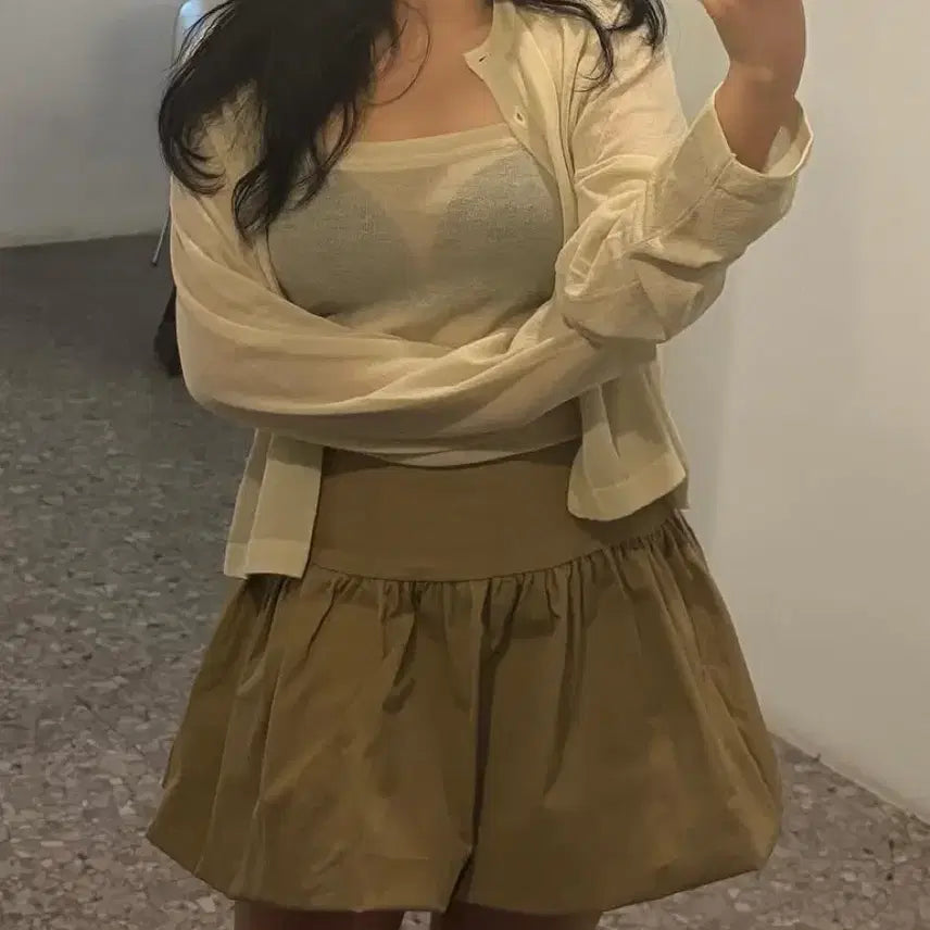 [BUNJANG] Balloon Mini Skirt / 벌룬 미니스커트