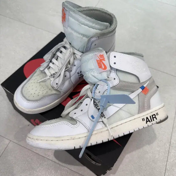 [BUNJANG] Nike Air Jordan 1 x Virgil Abloh Archive Retro High / 나이키 조던 1 x 버질 아블로 아카이브 레트로 하이 알래스카 화이트