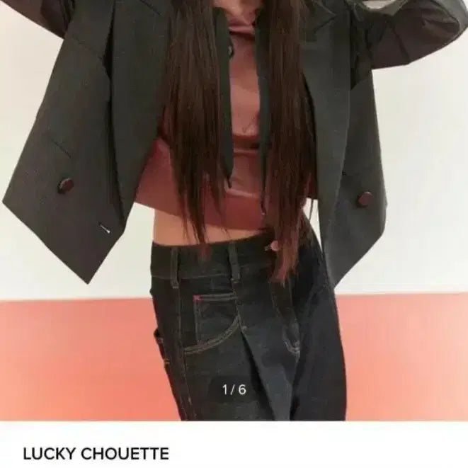 [BUNJANG] Lucky Chouette Cropped Jacket / 럭키슈에뜨 크롭 자켓 GYX 38