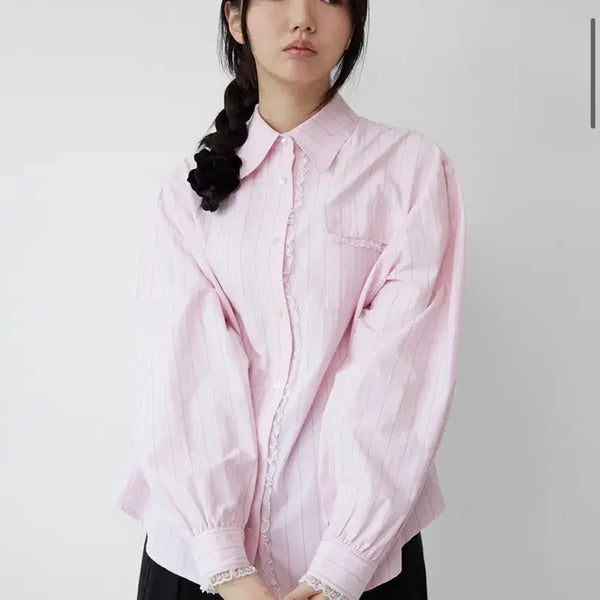 [BUNJANG] Jolielaide Frannie Oversized Shirt (Pink) / [가격내림] 졸리레이드 셔츠 Jolielaide Frannie oversized shirt (Pink)