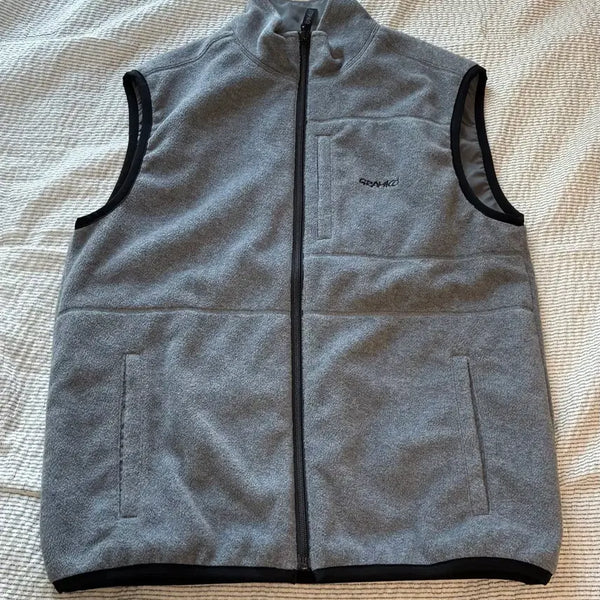 [BUNJANG] Gramicci Thermal Reversible Fleece Vest Heather Grey / 그라미치 써멀 리버시블 플리스 베스트 Heather Grey