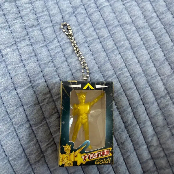 [BUNJANG] Crayon Shin-chan Action Masked Zombie Figure Keychain Gold / 짱구는 못말려 액션가면 피규어 키링