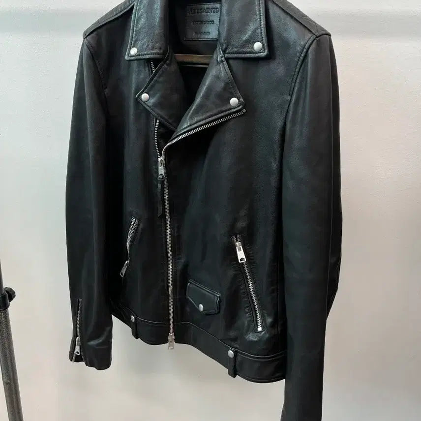 [BUNJANG] AllSaints Milo Biker Leather Jacket XL / 105-110) 올세인츠 밀로 바이커 레더자켓