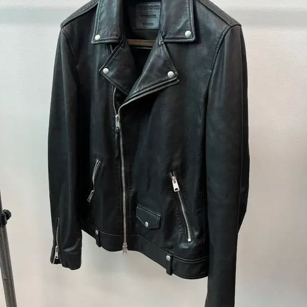 [BUNJANG] AllSaints Milo Biker Leather Jacket XL / 105-110) 올세인츠 밀로 바이커 레더자켓
