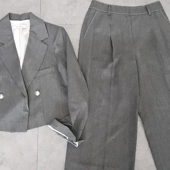 [BUNJANG] Jigott Grey Transitional Suit Set / 지고트 그레이 간절기  정장 셋업