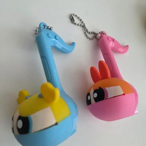 [BUNJANG] The Powerpuff Girls Otamatone Keychain Bundle Set / 파워퍼프걸 오타마톤 키링 2개 일괄
