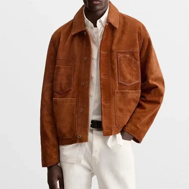 [BUNJANG] Zara Real Suede Chore Jacket XL / 자라 드레익스맛 리얼 스웨이드 초어 자켓 xl