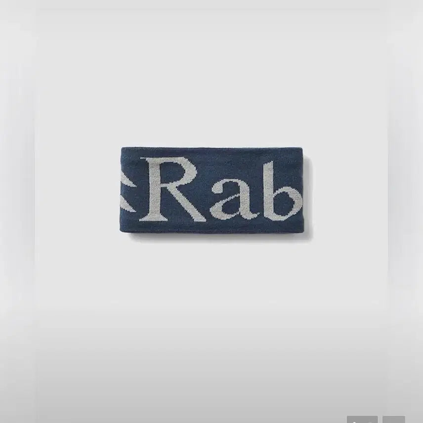[BUNJANG] RAB Logo Knit Headband Navy / RAB 로고 니트 헤어밴드 네이비
