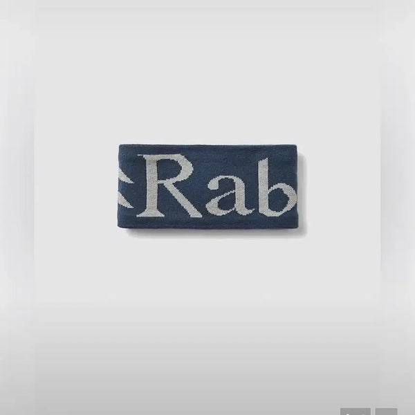 [BUNJANG] RAB Logo Knit Headband Navy / RAB 로고 니트 헤어밴드 네이비
