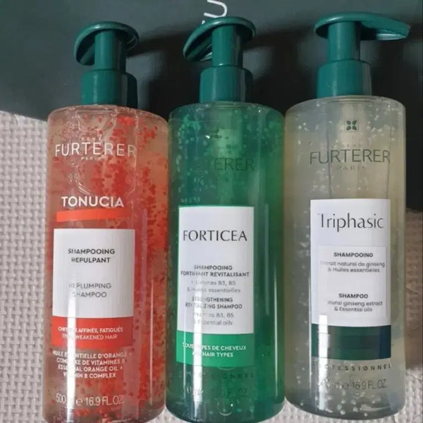 [BUNJANG] René Furterer Shampoo Trio Set with Pouch / 르네휘테르 샴푸 3종+파우치