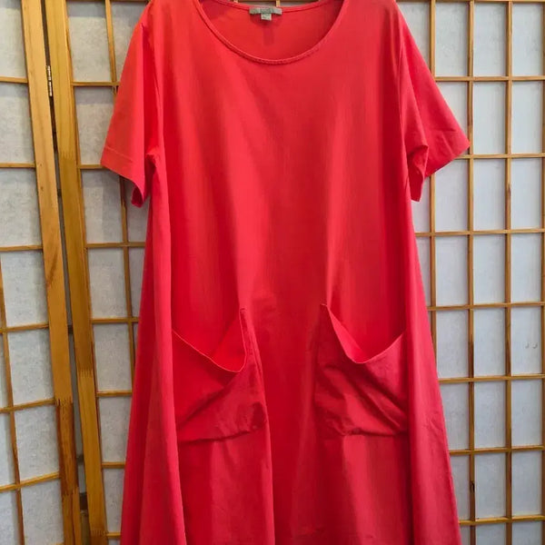 [BUNJANG] COS Two-Pocket Stretch Dress Coral / COS 투포켓 스판원피스 프리