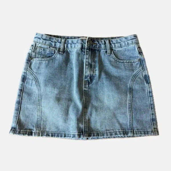 [BUNJANG] General Idea Denim Mini Skirt / 제너럴 아이디어 데님 미니스커트