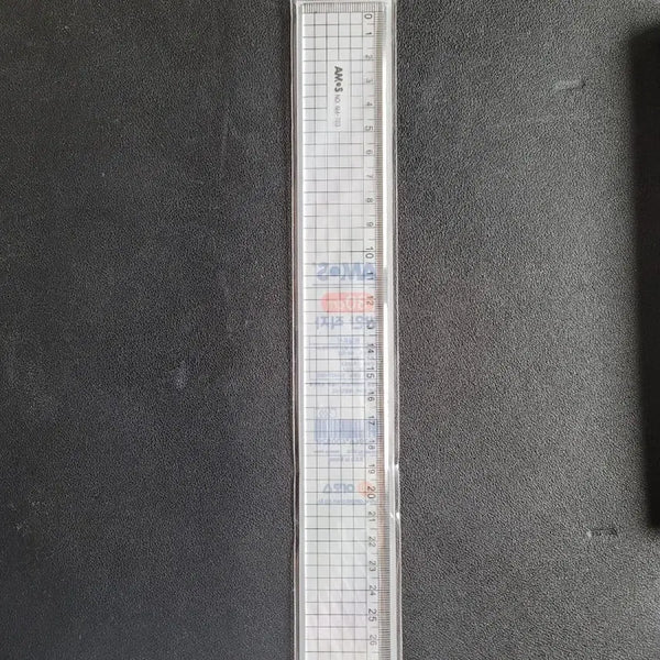 [BUNJANG] Amos 30cm Grid Ruler (Transparent Plastic) - 10 Pieces / 30cm 방안 직자(투명플라스틱) 10개입
