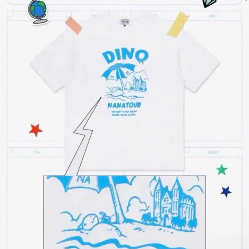 [BUNJANG] SEVENTEEN Nanature T-Shirt (Dino) L Size / 세븐틴 나나투어 티셔츠 미착용 상품 양도 (디노)