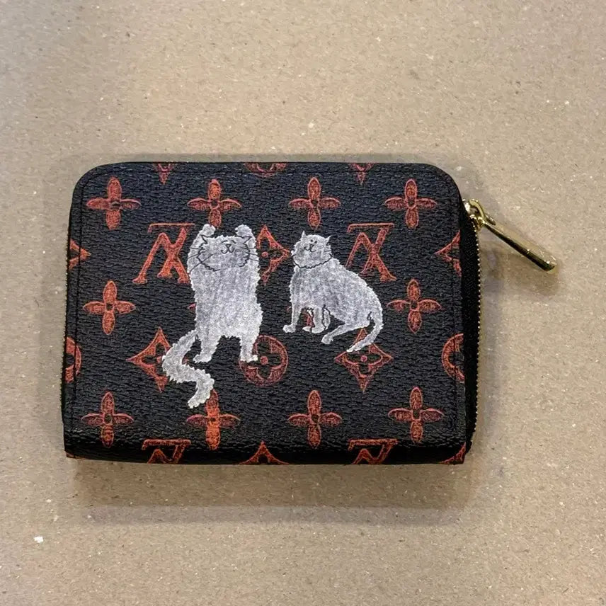 [BUNJANG] Louis Vuitton Monogram Cat Zipper Wallet / 루이비통 모노그램 지퍼 지갑