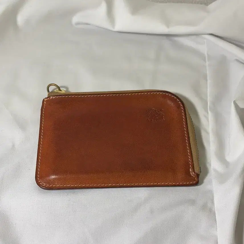 [BUNJANG] Ilbejongtte Natural Leather Zipper Charm Card Holder / 일비종떼 천연가죽 지퍼돌이 카드지갑