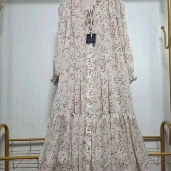 [BUNJANG] Helen Karen Chiffon Long Dress Size 88 / 헬렌카렌 쉬폰롱원피스88사이즈(새상품)