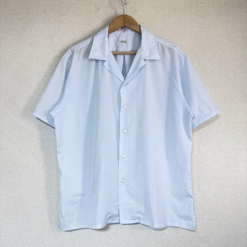 [BUNJANG] A.PRESSE Tokyo Limited Edition Cotton Open Collar Shirt / [2]아프레쎄 A.PRESSE 도쿄 플래그쉽 한정 코튼 오픈 카라 셔츠