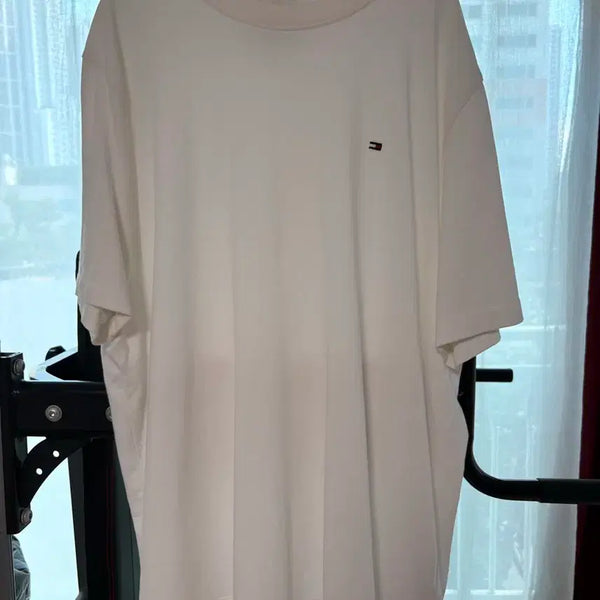 [BUNJANG] Tommy Hilfiger White T-Shirt XXL / 타미힐피거 화이트 반팔티 XXL (105사이즈)