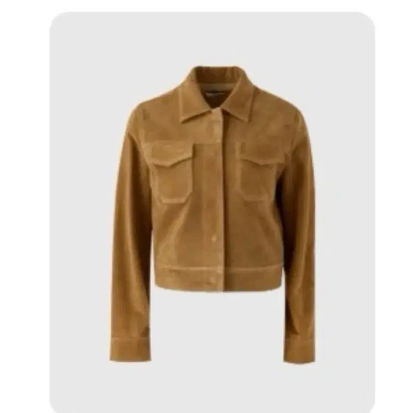 [BUNJANG] Bron Suede Jacket (Genuine Leather) - Camel, Size S / 브론 스웨이드 자켓 S (천연가죽/가격인하X)