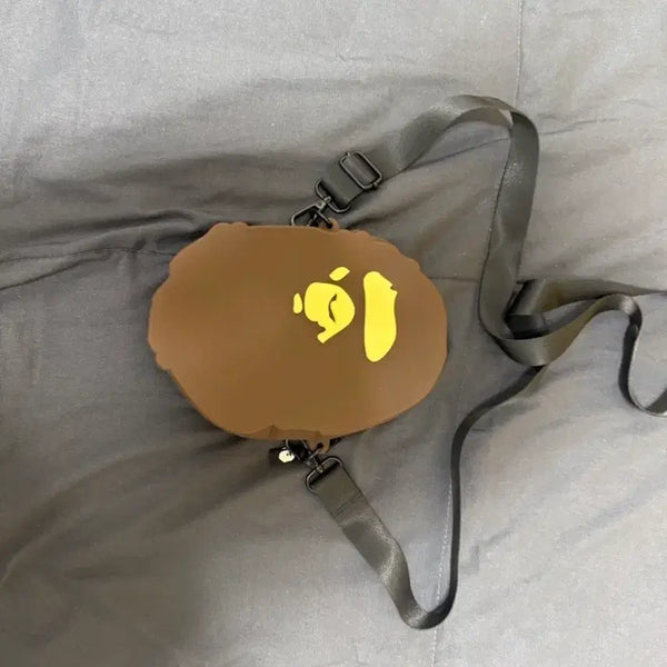 [BUNJANG] BAPE Head Silicone Crossbody Bag / 베이프 헤드 실리콘 크로스백