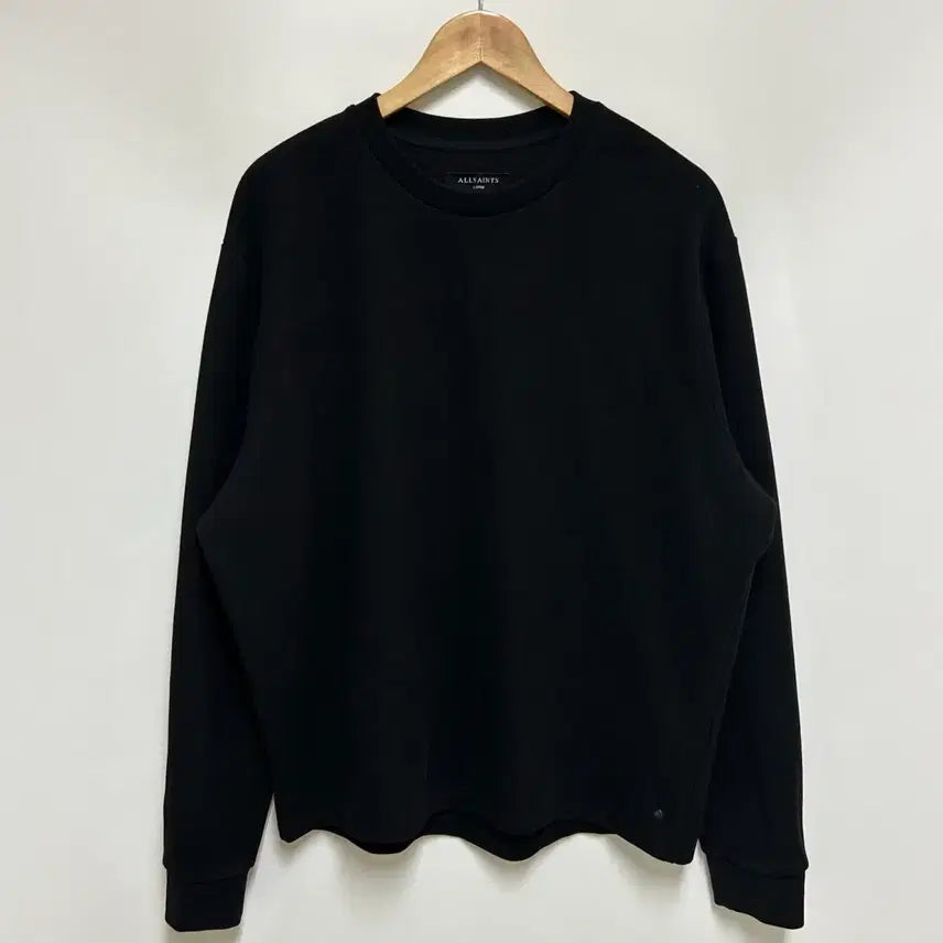 [BUNJANG] AllSaints Newiss Crewneck Sweatshirt Black Cotton Polyester Men's 105 (L) / [남자-105]올세인츠 뉴이스 크루넥 스웨트셔츠