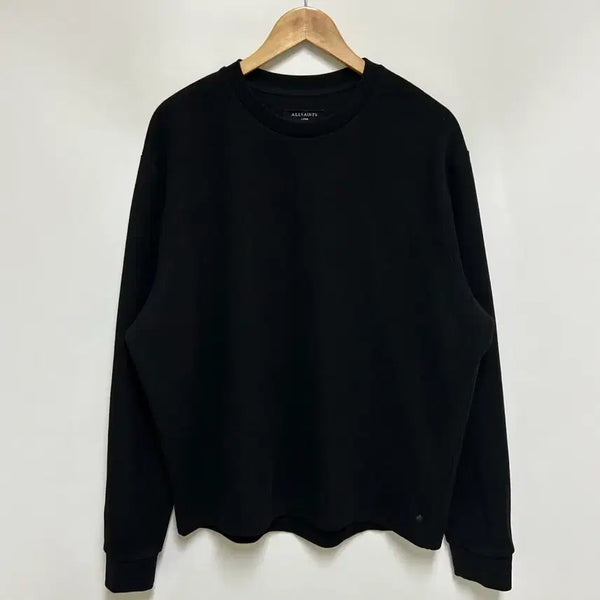 [BUNJANG] AllSaints Newiss Crewneck Sweatshirt Black Cotton Polyester Men's 105 (L) / [남자-105]올세인츠 뉴이스 크루넥 스웨트셔츠