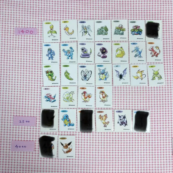 [BUNJANG] 30th Anniversary Pokemon Ttibusil Artwork Pokemon Sticker Set / 매일업뎃)30주년 포켓몬 띠부씰 포켓몬 30주년 띠부씰 30주년 아트워크 포켓몬 띠부씰