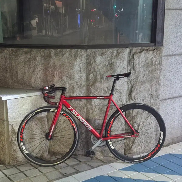 [BUNJANG] Tsunami Red Wine Bicycle Component Bundle / 쓰나미 레드와인 판/대