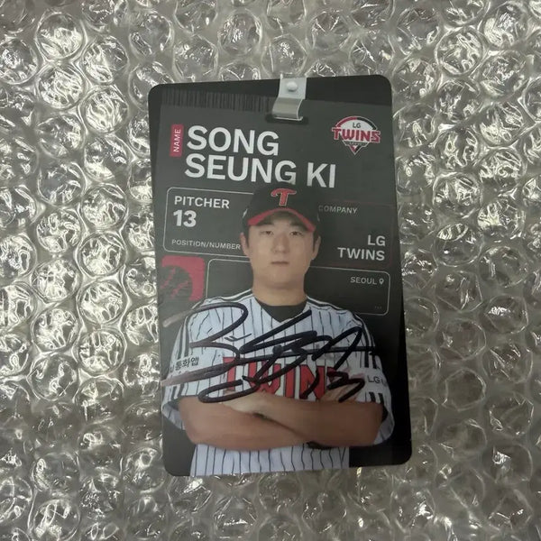 [BUNJANG] LG Twins Song Seung-gi Autographed Photocard / 엘지트윈스 송승기 친필사인포토카드