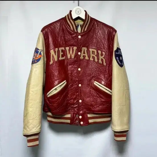 [BUNJANG] Avirex 90s Vintage Leather Varsity Jacket / 아비렉스 90s 빈티지 레더 바시티자켓