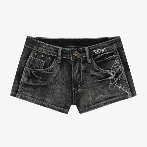 [BUNJANG] GILLAHIVE Graphic Denim Shorts / 길라아카이브 그래픽데님쇼츠