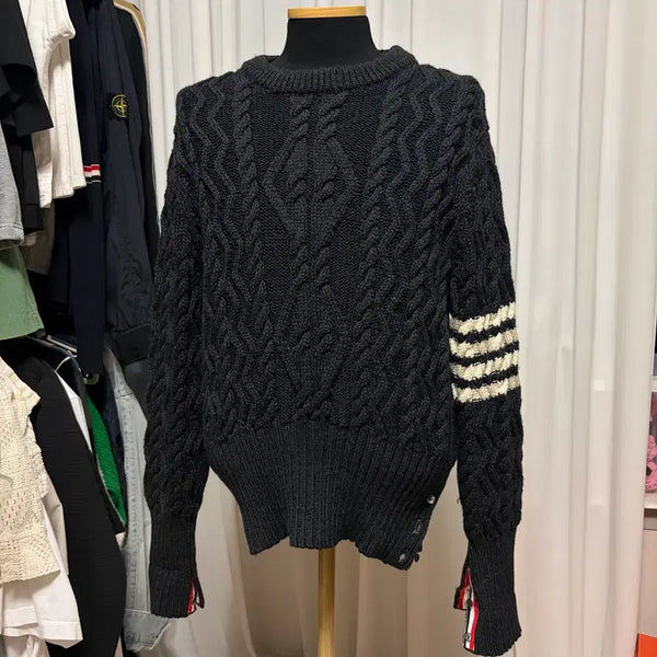 [BUNJANG] Thom Browne Aran Cable Knit Sweater / {새상품급/3}톰브라운 아란케이블 니트