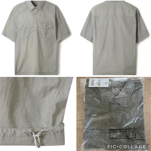 [BUNJANG] Series Anorak Short Sleeve Shirt / series 시리즈 아노락 반팔셔츠