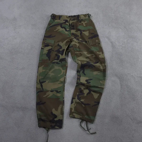 [BUNJANG] US Military Woodland Camo BDU Cargo Pants / US 미군 오리지널 우드랜드 카모 플라쥬 BDU 카고 팬츠