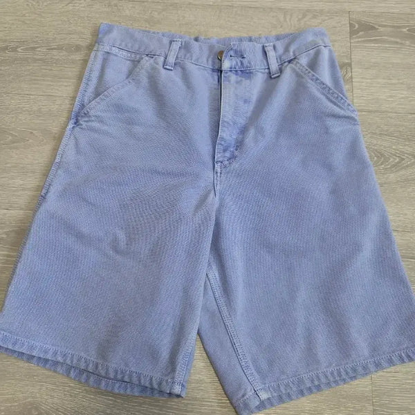[BUNJANG] Carhartt Authentic Lavender Denim Shorts / 칼하트 정품 연보라색 데님 반바지