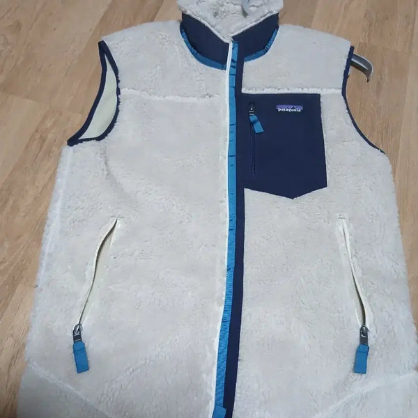 [BUNJANG] Patagonia Fleece Vest Size M / M 사이즈 파타고니아 플리스 베스트 아이보리 네이비